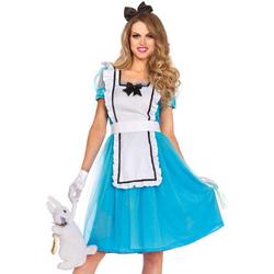 Klassiek Alice in Wonderland jurkje | Dameskostuum maat S (34-38)